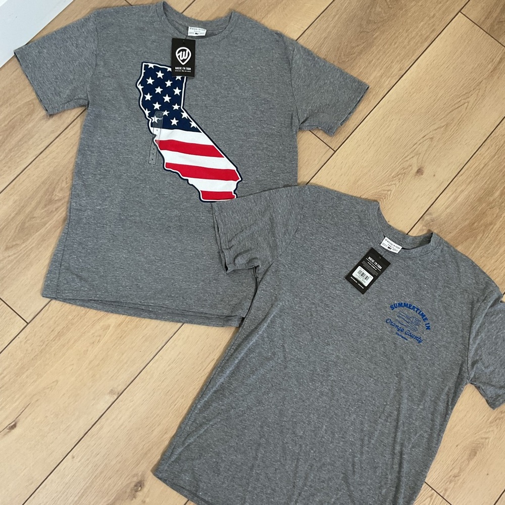 Where I'm From‎ California/Orange County Graphic Tee Bundle Size Small NWT